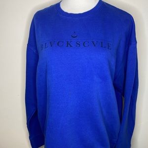 Black Scale Sweater with BLVCKSCVLE on front Large